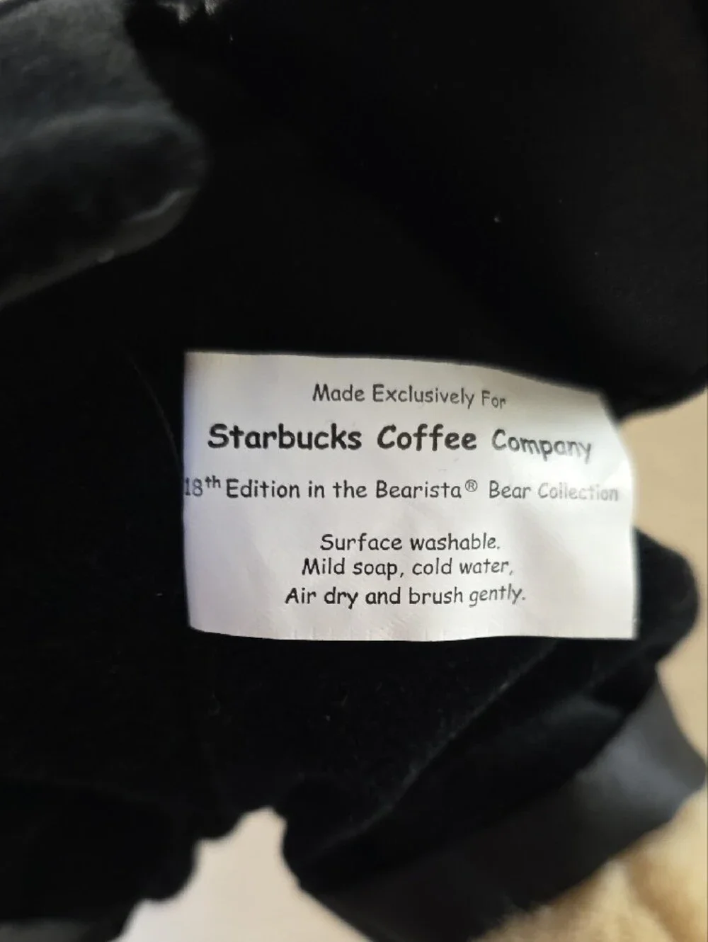 Vintage Starbucks Bearista 2002 Valentine Tuxedo Bear Be Mine 18th Edition NWT